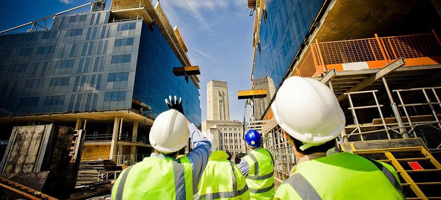 Link Resources white card training workers observing construction site safety briefing